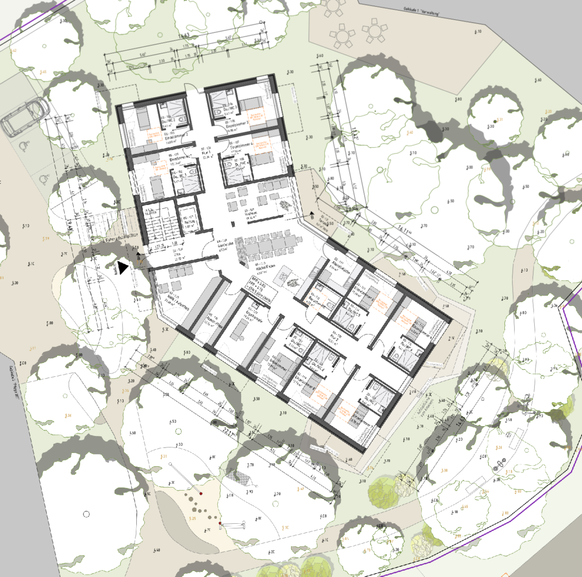 buerohauser_Projektentwicklung_Städtebau_Verdichtung Wohngebiet_Gebäude 2 EG