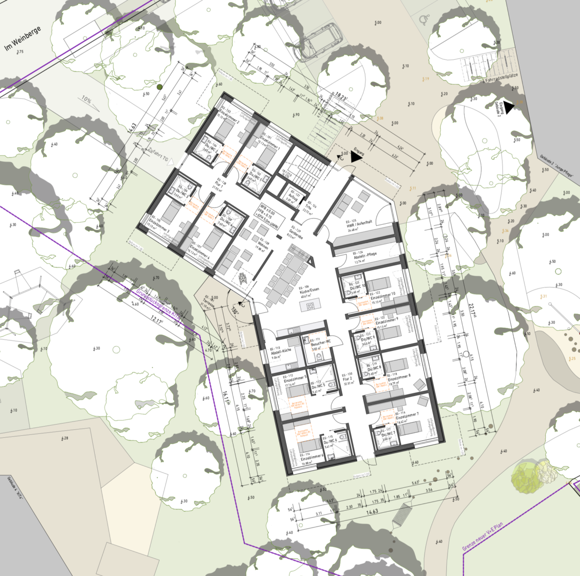 buerohauser_Projektentwicklung_Städtebau_Verdichtung Wohngebiet_Gebäude 3 EG