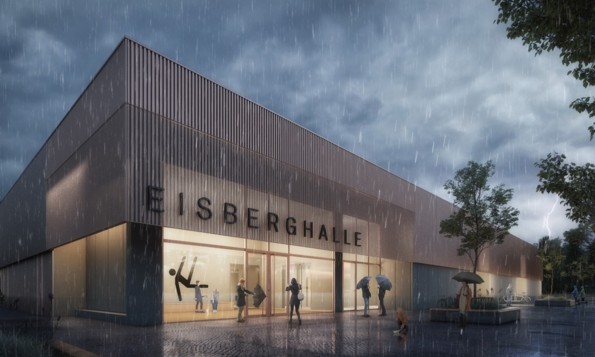 Eisberghalle Nagold Entwurf Eingang