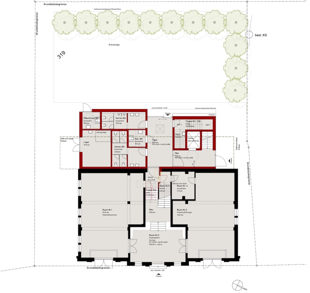 Musikschule Altensteig Grundriss EG 