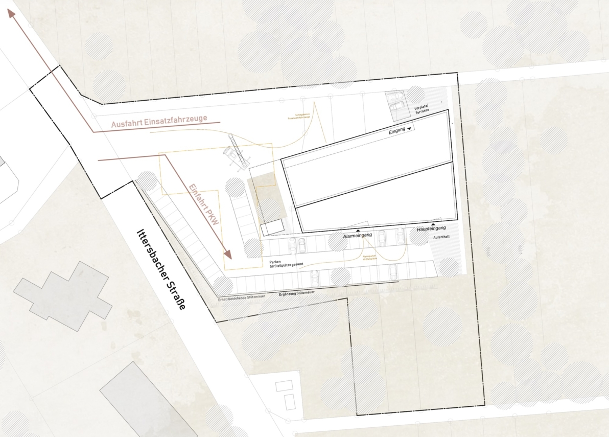 Feuerwehr Karlsbad-Langensteinbach, Lageplan