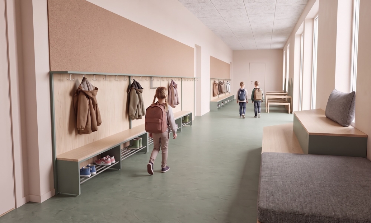 Grundschule Egenhausen Visualisierung Innenraum