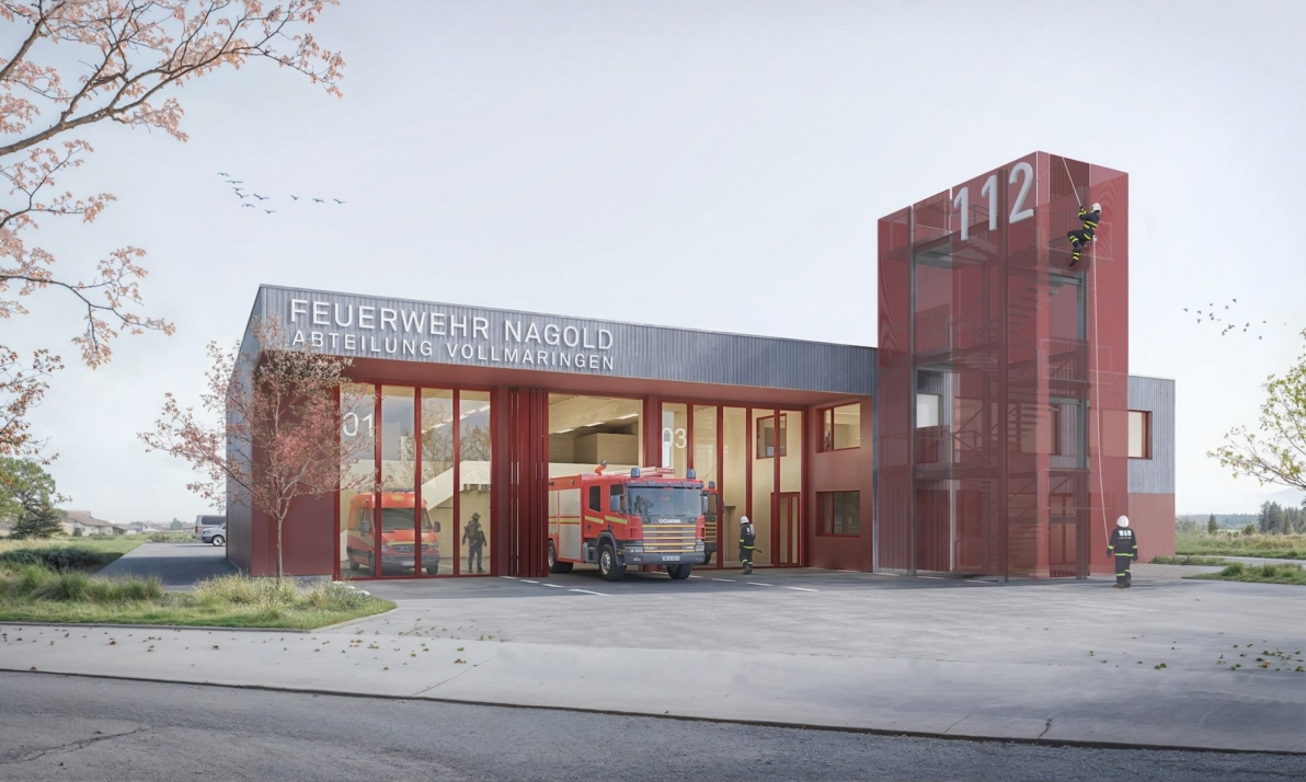 Feuerwehrgerätehaus Vollmaringen, Garage