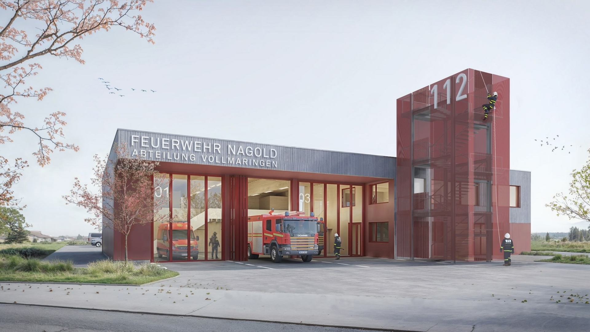 Feuerwehrgerätehaus Vollmaringen, Garage